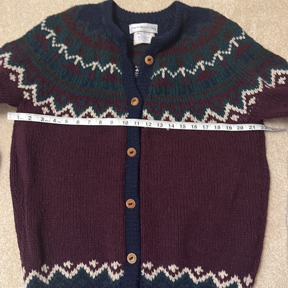 Paris Sport Club hand made in Bolivia 100% lambswool sweater size L - Picture 6 of 9